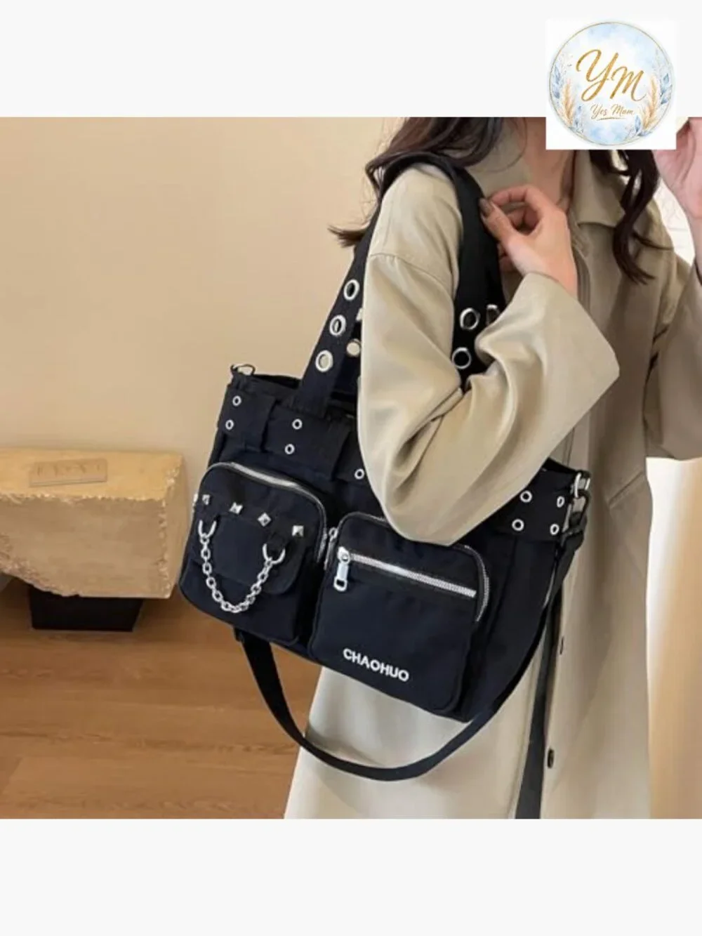 Steampunk Gothic Messenger Bag Canvas Shoulder Crossbody Bag Unisex